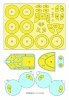Omask 54071 I-16 type 5 mask (for Zvezda) 1/48